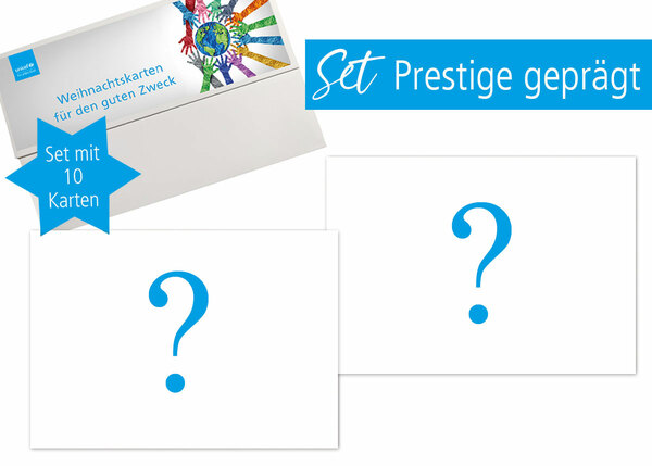 Individuelles Karten-Set Prestige geprägt