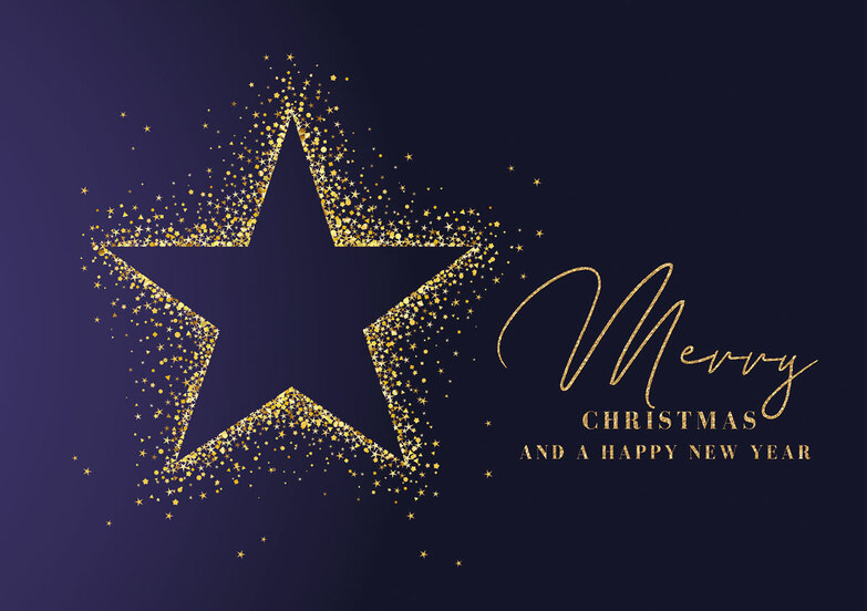 Weihnachtskarte: A Star is born